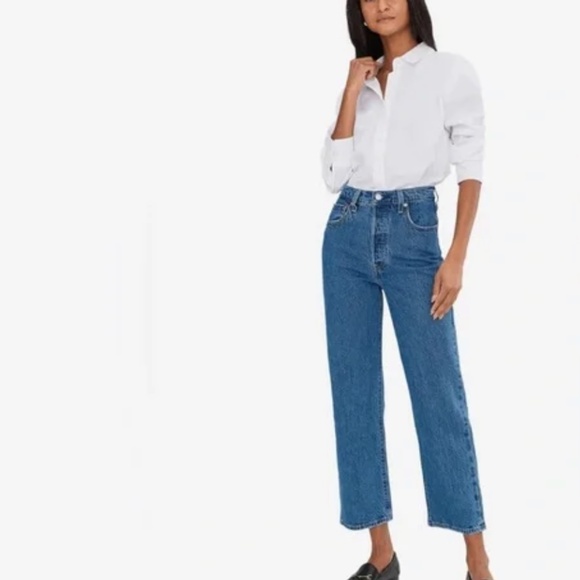 Levi’s Ribcage Straight Ankle Jeans  Size 27 - Picture 4 of 4